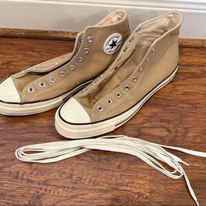 New Converse All Star High-Tops in Brown and White, Purchased at Nordstroms